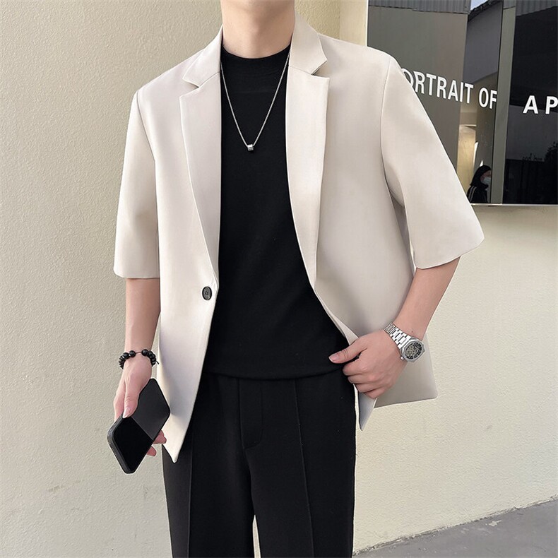 轻熟风~春秋中袖西服外套X801/P85,男装西服,电商B331