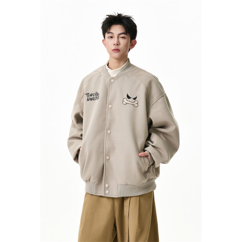 美式趣味刺绣插肩袖棒球服外套WT2520-P90-控158,女装短外套,星座609