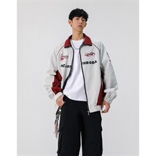 2026无影墙美式印花潮牌立领机车大码M-5XL夹克男JK77979P68控108，男装夹克，星座227-7