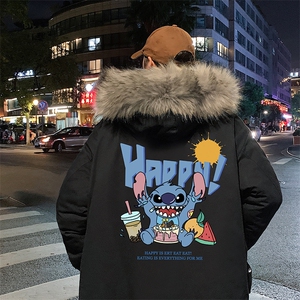 MM48077-P130 冬季大毛领棉衣男士大码加厚棉袄男棉服图片