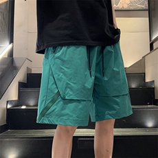 夏季工装短裤大口袋设计感宽松潮阔腿休闲裤男装A406K609特P38，男装牛仔裤，星座309（原A406）