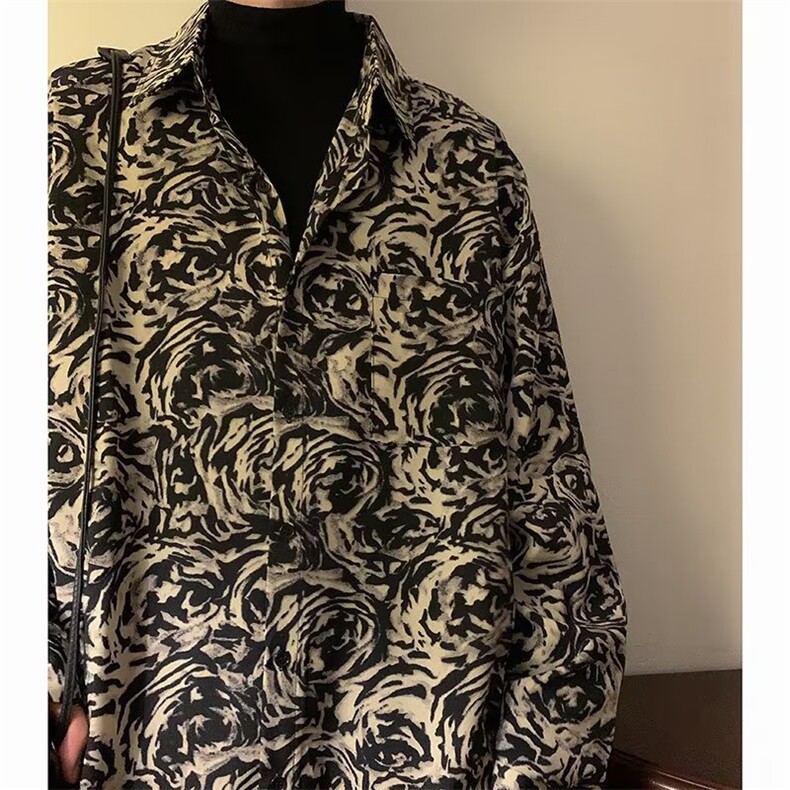 翻领标准气质男青春流行潮流春季新款长袖潮日常衬衣C320P30,男装衬衫,星座1116-2