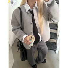 秋装女2025年新款洋气女时尚毛衣修身显瘦假两件针织开衫毛衣上衣，男装针织衫/毛衣，星座1210-1