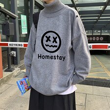 韩版潮流时尚高领2024秋冬针织衫男休闲毛衣港风A161-2-M2058-P50,男装针织衫/毛衣,电商A161-2
