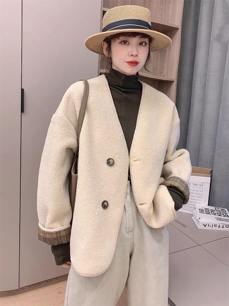 羊羔毛复合格子，其它，依多坊