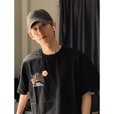 万针全刺绣工艺抖音得物高品质260克重磅纯棉双纱美式高街短袖T恤，男装T恤，电商A486