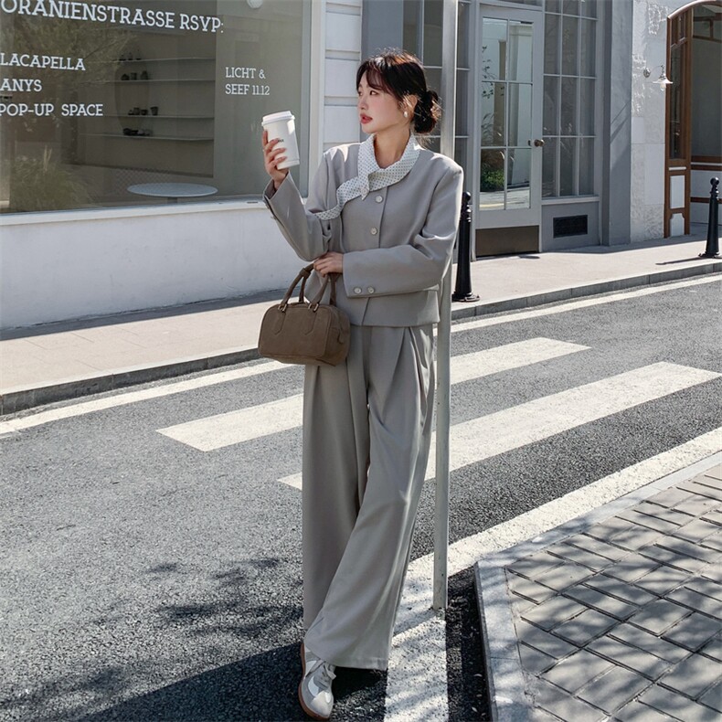 26春新款现-轻熟风韩系高级感西装两件套2621-P185K298,女装套装/套裙,2B190