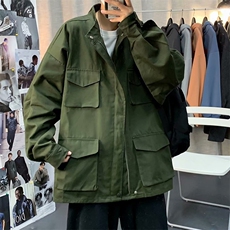 春秋ins潮牌工装夹克男2023新款韩版潮宽松痞帅休闲外套W3235-P45，男装夹克，星座412-2