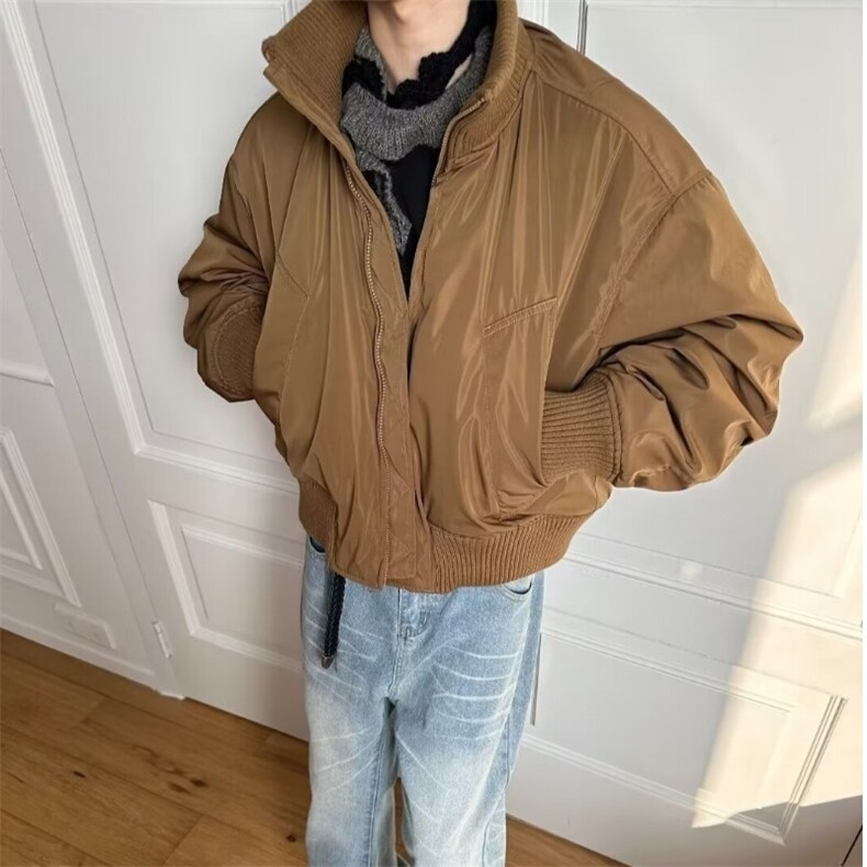 现货DRS098-批75美式外套男冬季廓形飞行夹克棉服,男装棉衣,星座603-2