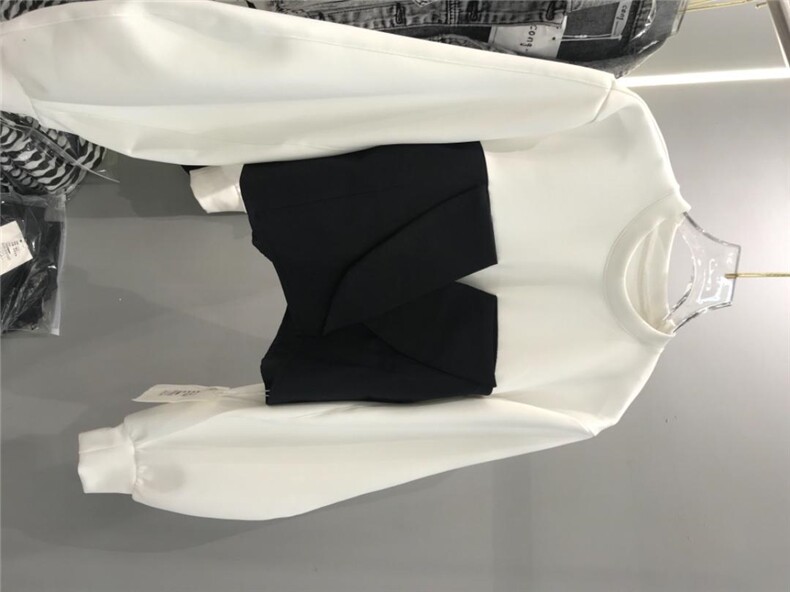 拼接小短款卫衣，女装卫衣/绒衫，cong 聪+