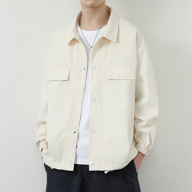 夹克男潮流翻领时尚春秋韩版帅气青年百搭外套男士WY7233-P75,男装夹克,星座1105-3