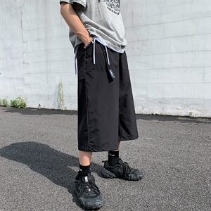 港风夏款男休闲短裤七分直筒中裤马裤DK008 P26图片