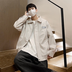 秋季新款男士皮夹克潮机车宽松皮衣外套宽松A266-PY006-P80控138，男装夹克，电商A266