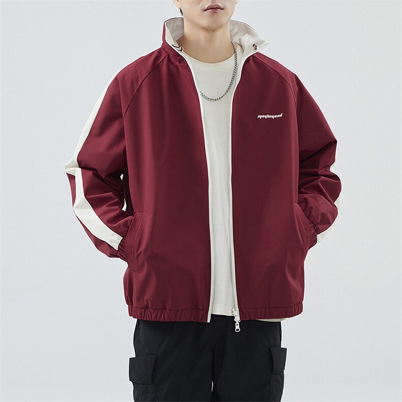 秋季户外夹克男双面穿立领冲锋衣外套DSA157B-JK7904-P68,男装夹克,电商A157B