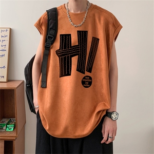 特P19控38  麂皮绒背心坎肩男T恤美式港风潮JB3143图片