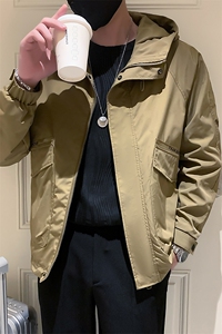 2025新款春季冲锋衣外套男潮牌连帽工装夹克 A313-1-8811-P115图片