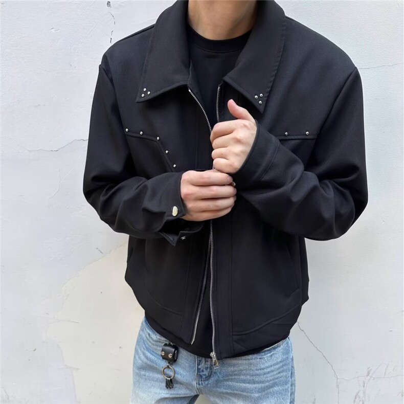 9220-P682025潮牌小众简约伐木工工装夹克,男装夹克,电商B323A