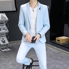 T832-P120秋装时尚男士纯色西服两件套装职业装西服，男装西服，星座507A（原星座306B-2）