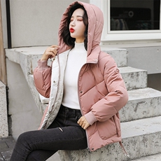 休闲时尚潮流棉衣/棉服连帽2020年冬季个性优雅长袖，女装棉衣/棉服，奋斗女王