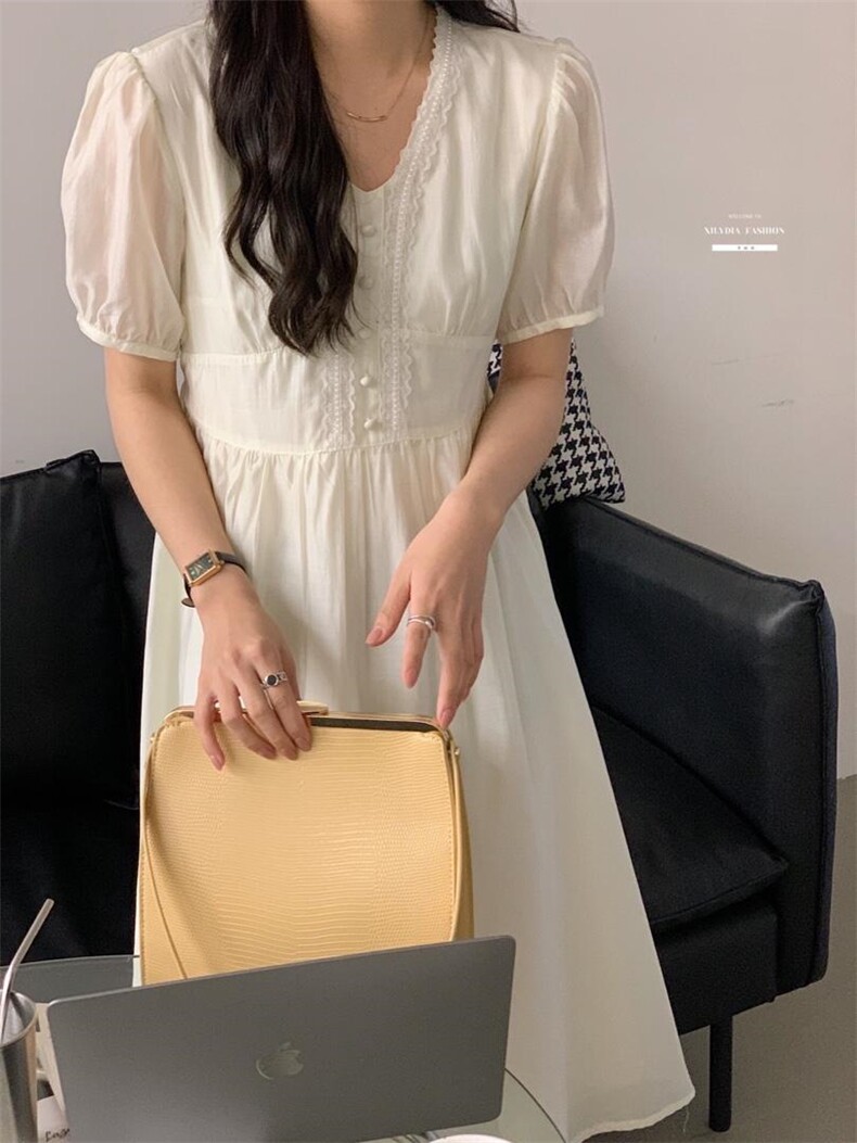 2022香丽迪高级感长款连衣裙,女装连衣裙,香丽迪1