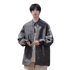 G0122-P72秋季新款日系cityboy拉条立领宽松夹克，男装夹克，星座109