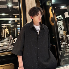 星空点点衬衫潮男A071-T17-P40，男装衬衫，电商A071