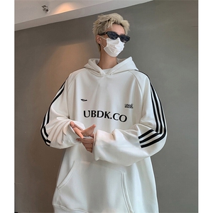抖音得物供货 提供视频秋冬重磅美式宽松织带连帽卫衣04233图片