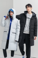 情侣款羽绒服男中长款连帽过膝加厚派克服2025冬装3505P220，男装羽绒服，星座1602B（原101B-1）