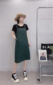 气质款连衣裙：后腰带松紧,女装连衣裙,佐妍千黛