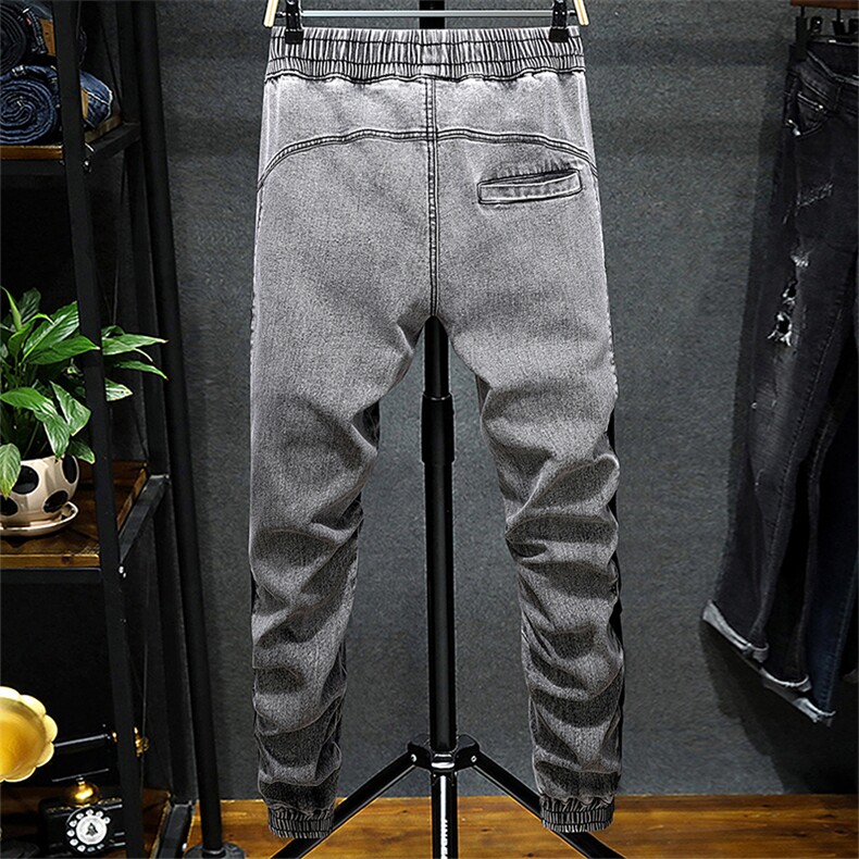M-9XL男大码弹力束脚牛仔裤5032-1_209-P65,男装牛仔裤,星座1516-1
