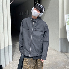特P80无差价新款百搭拉链春秋时尚绣花夹克外套-HJ5715港风1，男装夹克，电商A003