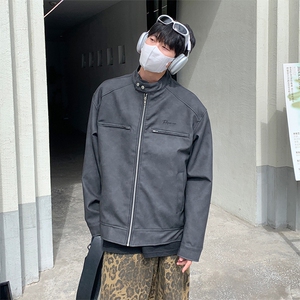 特P80 无差价新款百搭拉链春秋时尚绣花夹克外套-HJ5715 港风1图片