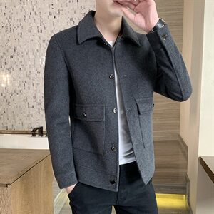 羊毛呢夹克男士外套休闲夹克男上衣50%羊毛1217--2--JK28--P150图片
