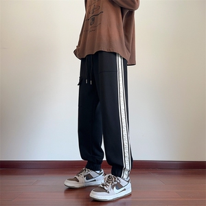 港风  华棉大码宽松束脚裤织带休闲裤长裤A014-DY25092-P60控88图片
