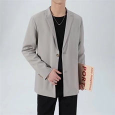 毛呢西装外套男秋冬季新款痞帅轻熟风休闲冬季男士西服D12/P58，男装西服，星座506