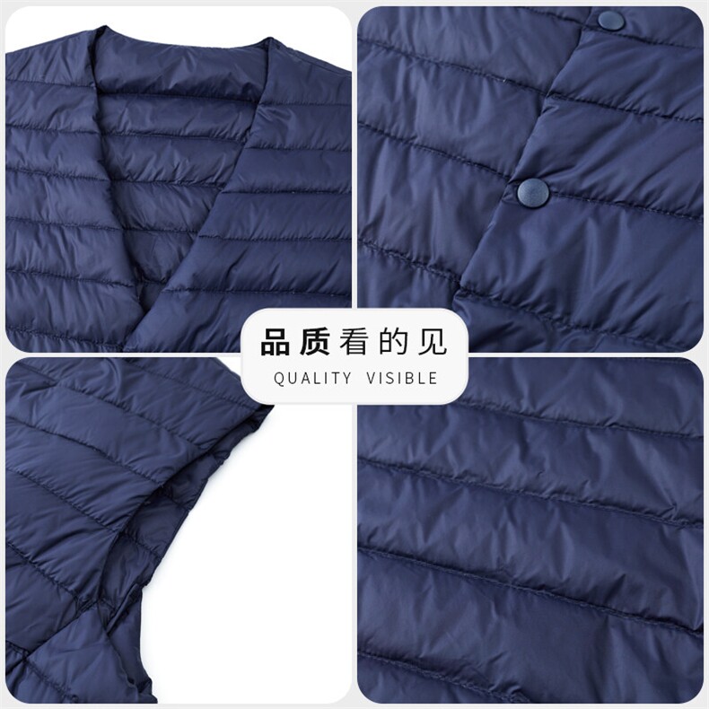 男装背心/马甲YR23886轻薄羽绒马甲2种领型穿法,男装背心/马甲,钱塘207-1