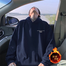 抖音得物供货可提供视频秋冬重磅美式宽松连帽卫衣WKD31，男装卫衣，电商A486