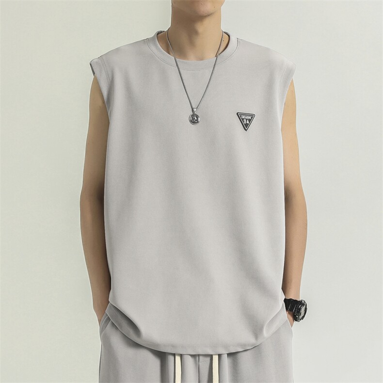 无袖t恤夏季薄款宽松冰丝速干篮球衣服背心休闲TT382-特批34,男装背心/马甲,星座718