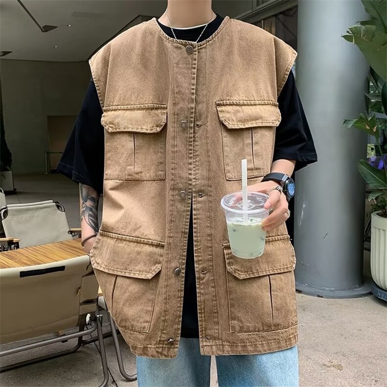 男夏季百搭潮流时尚背心马甲P48,男装背心/马甲,星座1116-2
