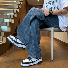 2024夏季新款内景大码日系拼接牛仔裤M-5XGK24332-P60，男装牛仔裤，电商A022