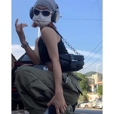 美式嘻哈复古多口袋宽松机能直筒裤降落伞兵工装裤男女休闲裤新款，男装工装外套，四季星座505