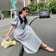 【新款有现货】小众碎花连衣裙82366-P105-K145，女装连衣裙，辉之琳