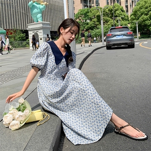 【新款有现货】小众碎花连衣裙82366-P105-K145图片