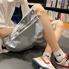 特P302024夏季短裤港风宽松韩版五分裤休闲裤XDK226，男装牛仔裤，电商B370
