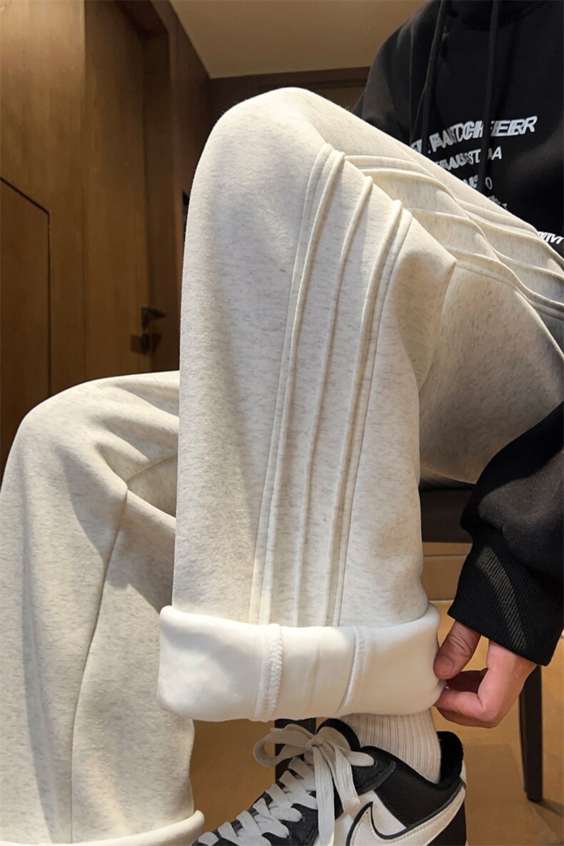 供抖音大加绒加厚男阔腿裤子416B-1-KL2301-P55限78加绒P65,男装卫衣,星座416B-1