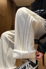 供抖音大加绒加厚男阔腿裤子416B-1-KL2301-P55限78加绒P65，男装卫衣，星座416B-1
