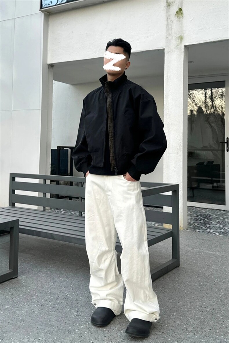 网图慎用立领短款蛇年限定美式飞行员夹克外套J5217-特P45控88,男装夹克,电商A001-1