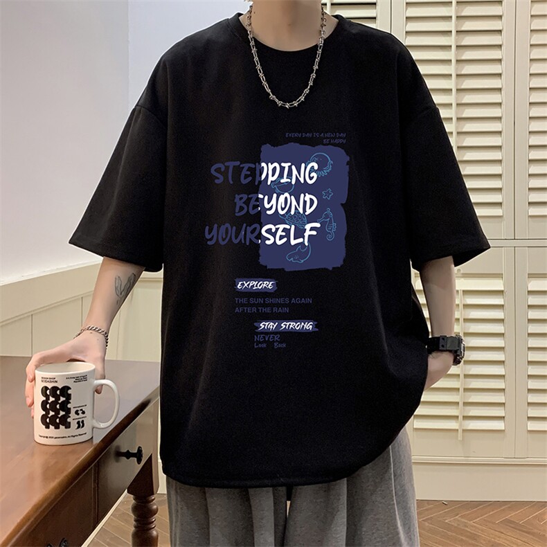 麂皮绒短袖t恤男大码半袖男 酒店风 JD82345-P25图片