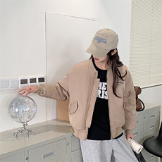 现货新款冬装2024年韩版小个子标贴棉衣外套保暖螺纹拼接棉服，女装棉衣/棉服，冬木谷雨