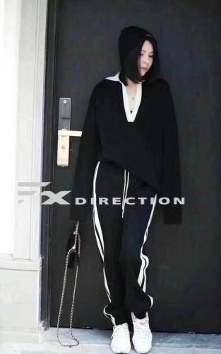 白条休闲卫裤，女装休闲裤，欧妮卡蒂蔓